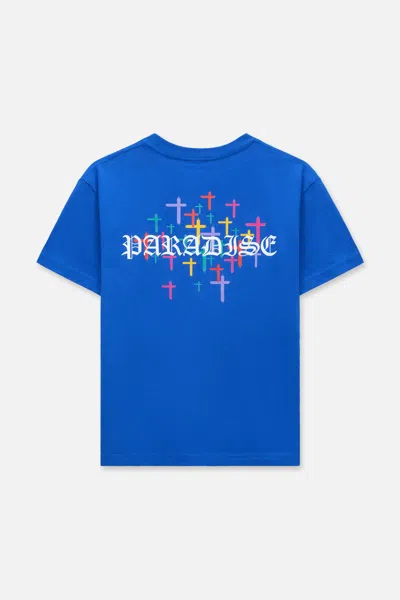 Rta Kids Edson Short Sleeve Tee In Blue