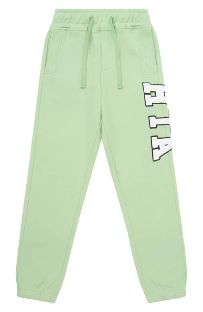 Rta Kids' Ewan Cotton Collegiate Sweatpants In Green