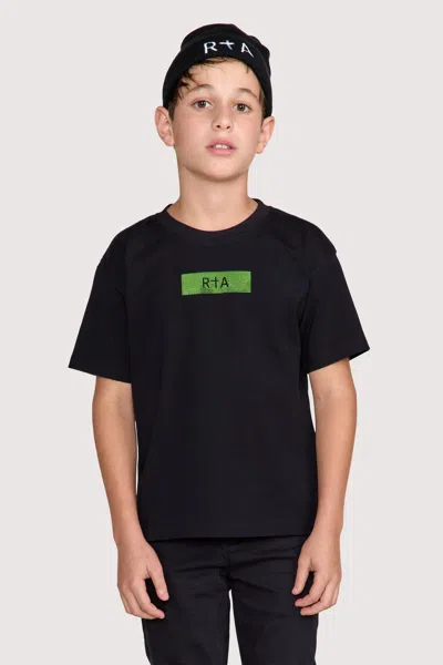 Rta Kids Lawson Short Sleeve Tee In Black