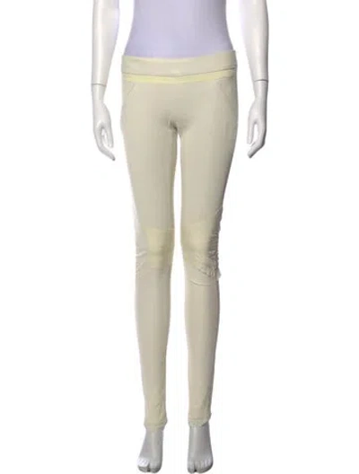 Pre-owned Rta Lamb Leather Skinny Leg Pants In Neutrals