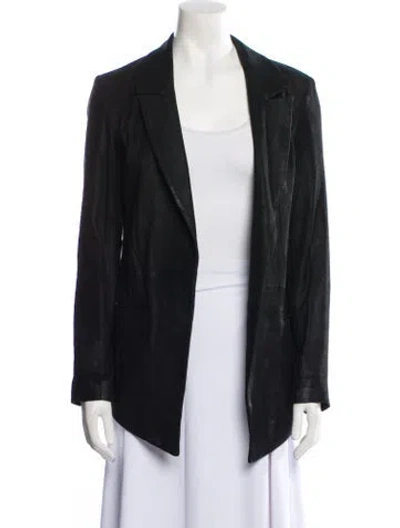 Pre-owned Rta Lambskin Blazer In Black
