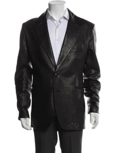 Pre-owned Rta Lambskin Blazer In Black