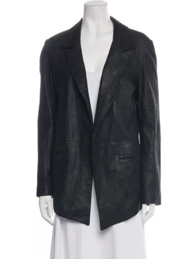 Pre-owned Rta Lambskin Blazer In Black