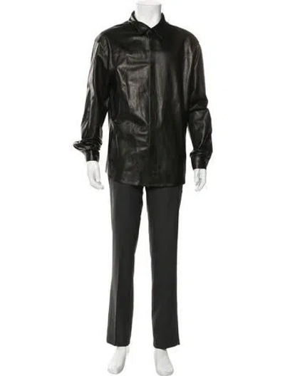 Pre-owned Rta Lambskin Moto Jacket In Green