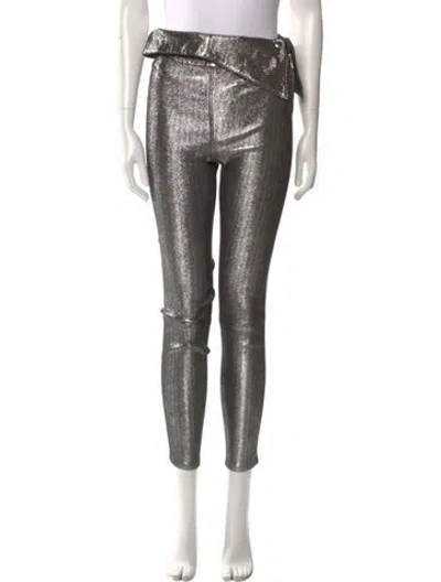 Pre-owned Rta Lambskin Skinny Leg Pants