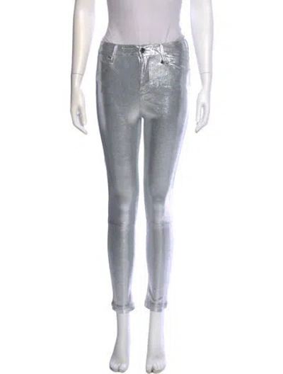 Pre-owned Rta Lambskin Skinny Leg Pants