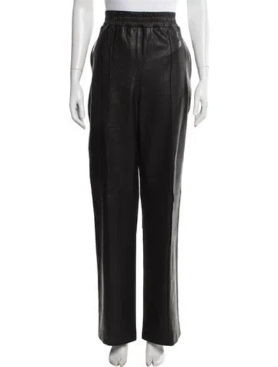 Pre-owned Rta Lambskin Straight Leg Pants W/ Tags In Black