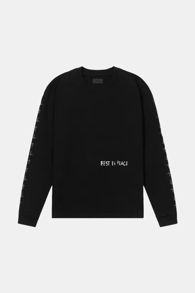 Rta Lawrence Long Sleeve Tee In Black