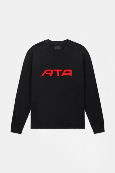 Rta Lawrence Long Sleeve Tee In Black