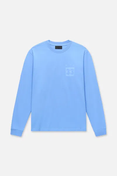 Rta Lawrence Long Sleeve Tee In Blue