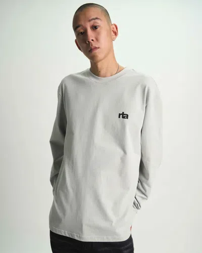 Rta Lawrence Long Sleeve Tee In Gray