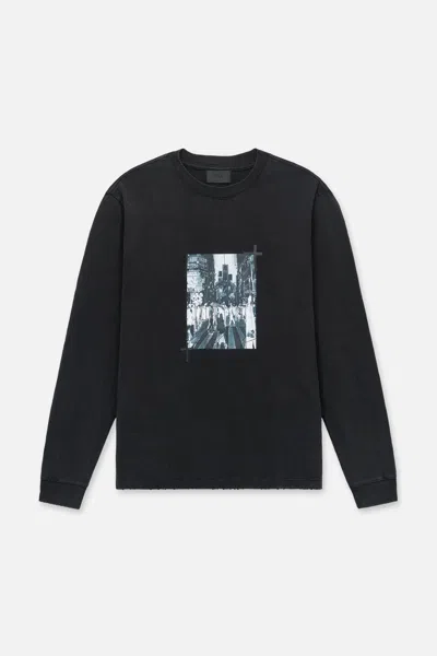 Rta Lawrence Long Sleeve Tee In Black