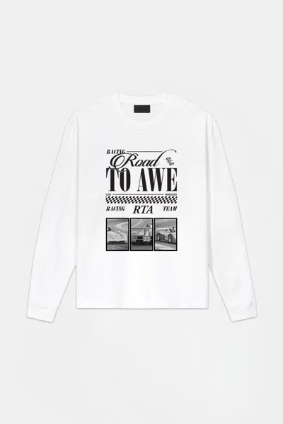 Rta Lawrence Long Sleeve Tee In White