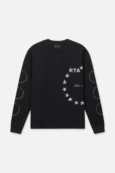 Rta Lawrence Long Sleeve Tee In Pink