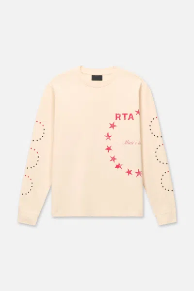 Rta Lawrence Long Sleeve Tee In Brown