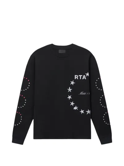 Rta Lawrence Star-wire T-shirt In Black