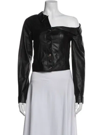 Pre-owned Rta Leather Biker Jacket In Black
