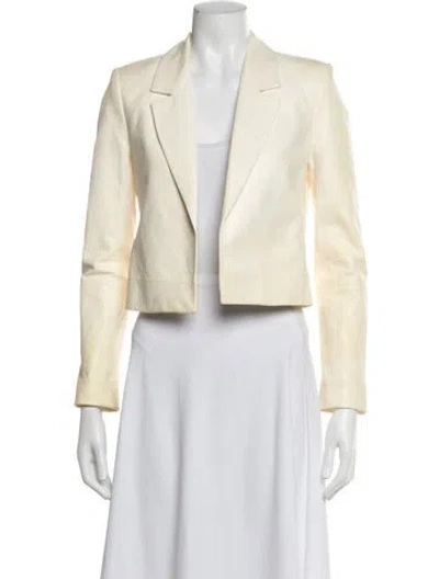 Pre-owned Rta Leather Blazer In Neutrals