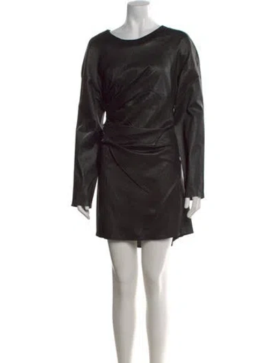 Pre-owned Rta Leather Mini Dress W/ Tags In Black