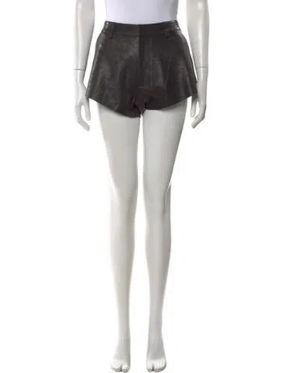 Pre-owned Rta Leather Mini Shorts W/ Tags In Black