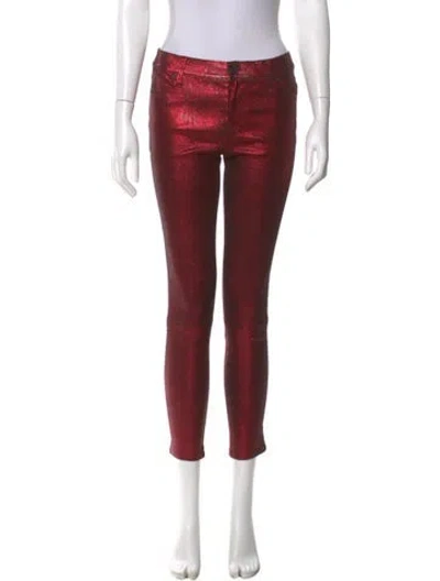 Pre-owned Rta Leather Skinny Leg Pants