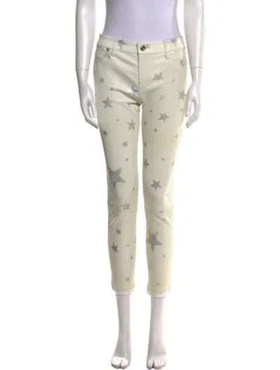 Pre-owned Rta Leather Skinny Leg Pants In Neutral