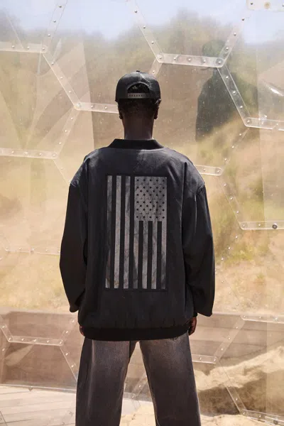 Rta Leonard Bomber Jacket In Black