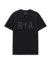 Rta Crystal Cross Liam T-shirt In Black