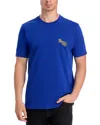 Rta Liam Graphic Logo Tee In Blue