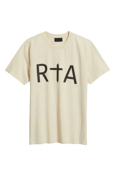 Rta Liam Logo Graphic T-shirt In Animal Print
