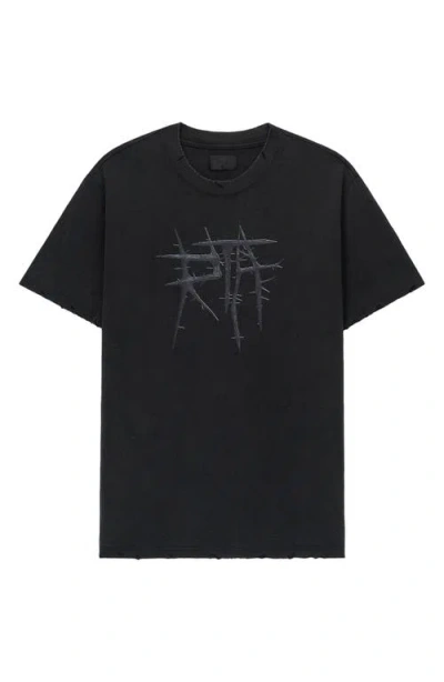 Rta Liam Logo Graphic T-shirt In Black