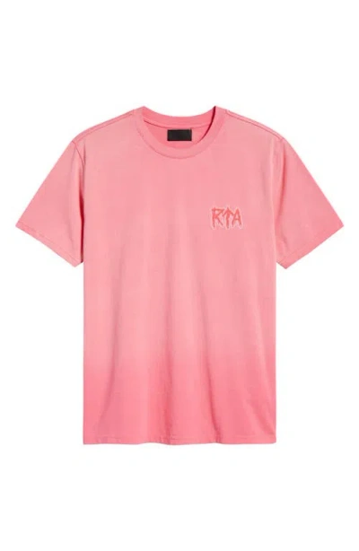 Rta Liam Pink Cyber Metal Logo Graphic T-shirt
