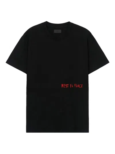 Rta Liam Rip Cross T-shirt In Black