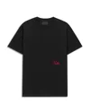 Rta Liam Script Short Sleeve Cotton Tee In Black