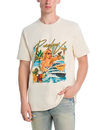 Rta Liam Short Sleeve Graphic Tee In Neutral