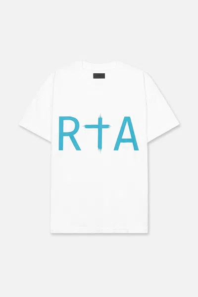 Rta Liam Short Sleeve Tee In White