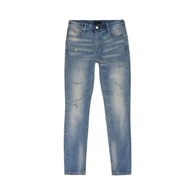 Pre-owned Rta Light Wash Distressed Skinny Jeans 'blue' | Men's Size 38