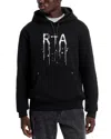 Rta Logo Graphic Hoodie In Black Water