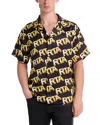 Rta Logo Print Camp Shirt In Black