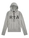 Rta Logo-print Hoodie In Gray