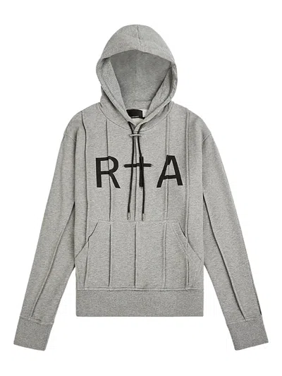 Rta Logo-print Hoodie In Gray