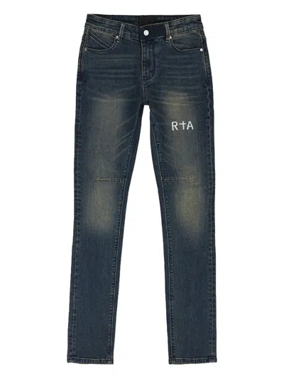 Rta Logo-print Jeans In Blue
