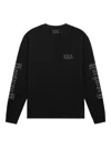 Rta Long-sleeve Gothic-print T-shirt In Black