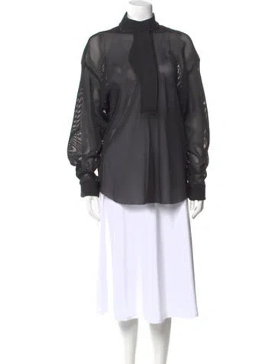 Pre-owned Rta Long Sleeve Top In Black