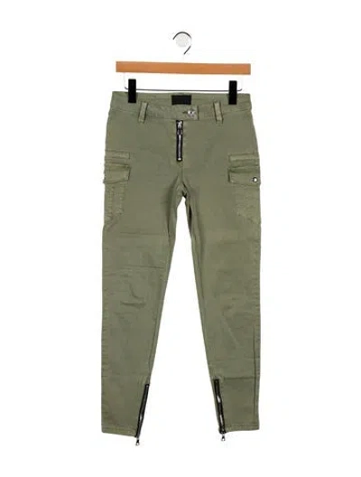 Pre-owned Rta Low-rise Skinny Leg Jeans In Green