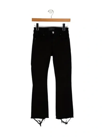Pre-owned Rta Low-rise Straight Leg Jeans In Black