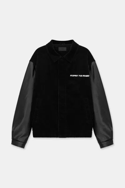 Rta Luka Corduroy Jacket In Black