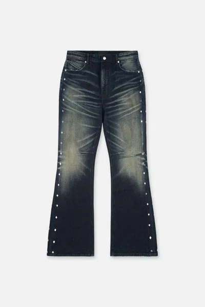 Rta Mael Slim Flare Jean In Abyss Drift Stud