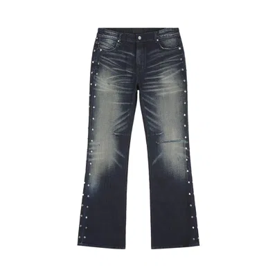Pre-owned Rta Mael Slim Flare Jean 'abyss Drift Stud' | Green | Men's Size 30