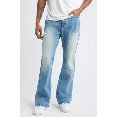 Rta Mael Slim Flare Jeans In Blue